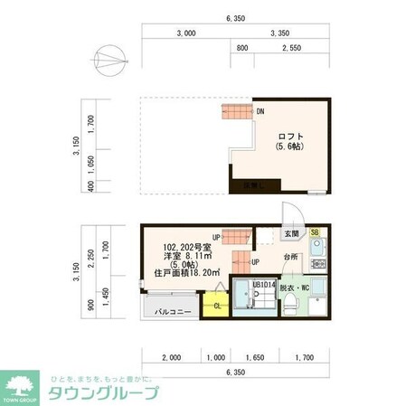 VILLETTA栄の物件間取画像